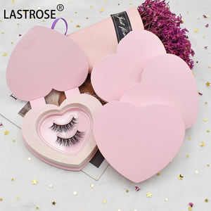 Caja de pestañas de lujo al por mayor para el día de San Valentín OEM embalaje de pestañas en forma de corazón, caja de embalaje de pestañas de visón 3D - Product Image 4