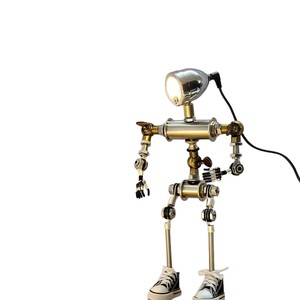 Punk Style Robot Desktop Lamp <b>LED</b> <b>Rechargeable</b> Decorative Figurine For Children Room Gift - Product Image 5
