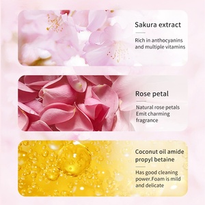 Venta al por mayor Hotel <span class=keywords><strong>perfume</strong></span> Gel de ducha hidratante piel agradable y brillo aligeramiento flor de cerezo Gel de ducha para las mujeres - Product Image 3
