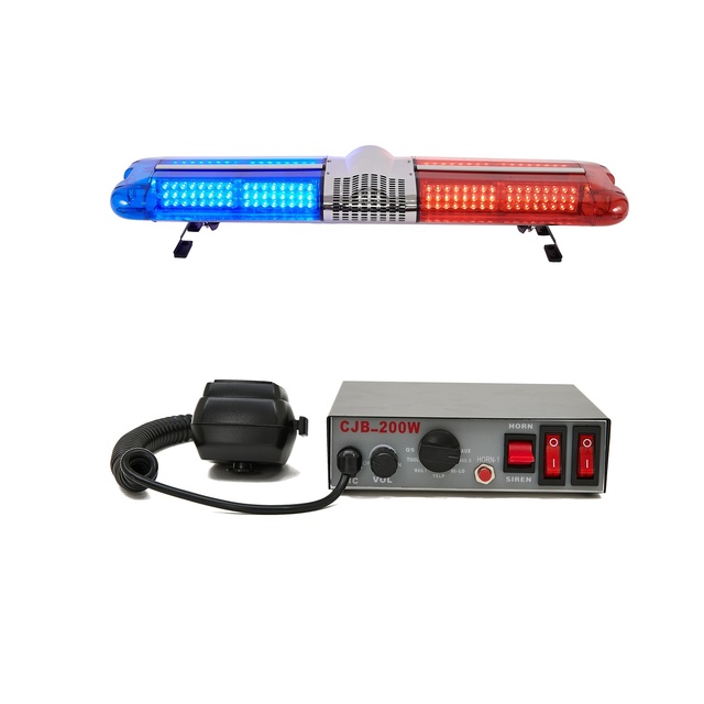 12V LED Strobe Lightbar for Vehicles PC Lens Flashing Beacon Warning Light Bars