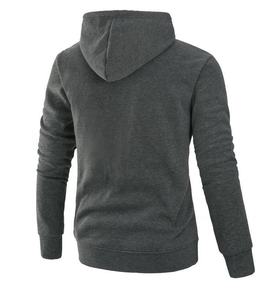Nueva Sudadera con Capucha Delgada, Impermeable, Ecológica, a la Moda, Lisa, Decorada, de Poliéster/Algodón para Hombre, al por Mayor - Product Image 4