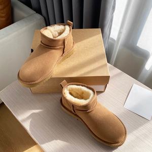 Bottes en fourrure de luxe Uggs de haute qualité 2026, unisexes, en cuir véritable, thermiques, confortables, chaudes, antidérapantes pour l'automne et l'hiver - Product Image 3