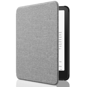MoKo Thin Lightweight Denim Case Premium Fabric PU Funda protectora plegable para <span class=keywords><strong>Amazon</strong></span> <span class=keywords><strong>Kindle</strong></span> Paperwhite 12th Gen 7 "2024 - Product Image 1