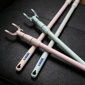 Plastic extendable clothes drying <b>pole</b>, portable clothes support <b>pole</b>, solid color balcony clothes drying <b>pole</b>, dormitory - Product Image 3