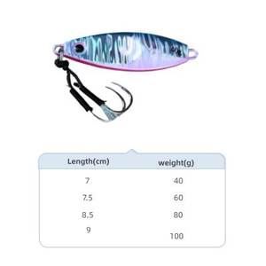 SNDA 40/60/80/100g leurres <span class=keywords><strong>de</strong></span> gabarit en vrac longue Distance coulée pêche à terre leurres <span class=keywords><strong>de</strong></span> <span class=keywords><strong>poisson</strong></span> <span class=keywords><strong>de</strong></span> plomb pour bar et dorade pour marlin à 30g - Product Image 6