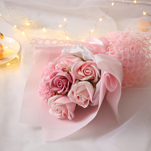 Bouquet <span class=keywords><strong>de</strong></span> roses <span class=keywords><strong>éternel</strong></span>les en savon, fini, <span class=keywords><strong>de</strong></span> haute qualité, pour la Saint-Valentin, un mariage, un cadeau <span class=keywords><strong>de</strong></span> Tanabata, petit kiosque - Product Image 6
