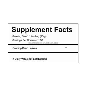 Tisana OEM/ODM <span class=keywords><strong>Soursop</strong></span> | Foglie essiccate Graviola per disintossicarsi, benessere e benefici antiossidanti | Tè biologico - Product Image 2