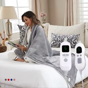 Couverture chauffante électrique en flanelle 220V - Portable et lavable en machine pour l'hiver - Product Image 6