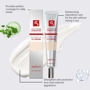 Corrector de color teñido CC Cream Ligero de larga duración Evens Tono de piel Hidratante con corrector de glicerina - Product Image 2