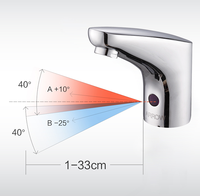 ARROW Robinet à capteur automatique moderne pour salle de bain Purificateur d'eau électrique poli Robinets de lavabo sans contact Designer de marque