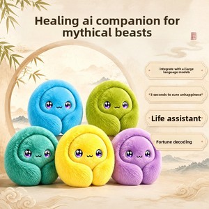 Robot jouet intelligent IA pour enfants, sac à bandoulière en peluche silicone, animal de compagnie parlant et interactif, pendentif Doudou assisté par <span class=keywords><strong>la</strong></span> voix, unisexe CN - Product Image 2