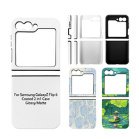 Coque de téléphone à sublimation magnétique 2in1 imprimée personnalisée pour mobile compatible avec Samsung Z Flip 5/6/7 A15 A17 A93 S25 S25FE