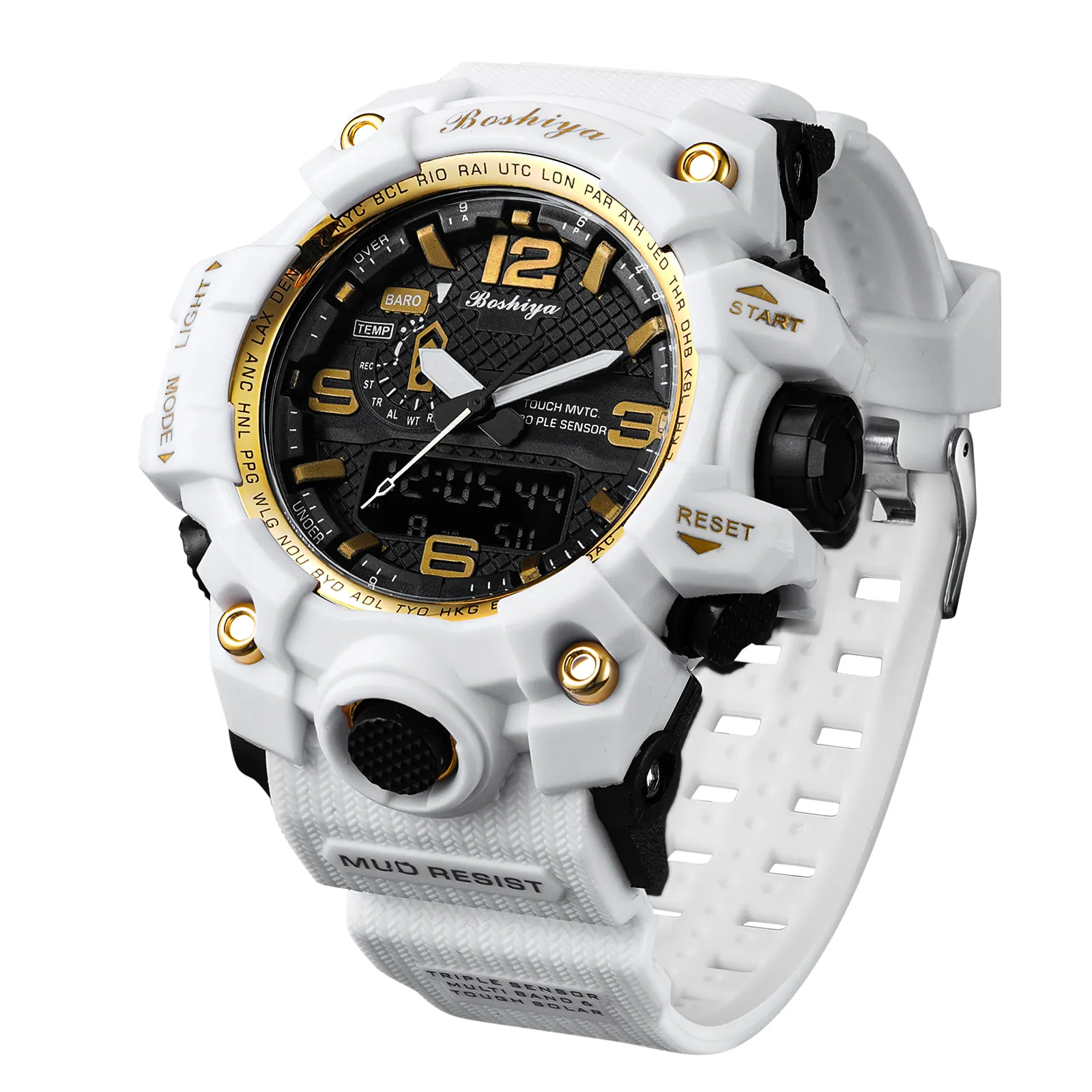 Top Sport Montre gshock Dual Time Analogique Led Horloge Étanche Sport Quartz Numérique Hommes montre-bracelet numérique