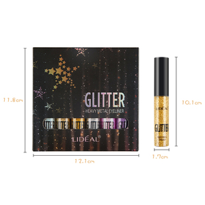 Delineador Líquido <span class=keywords><strong>LIDEAL</strong></span> Multifunción, Brillante, Fácil de Aplicar, de Buena Calidad, Fabricación OEM, Resistente al Agua, 6 Colores, Ingredientes Químicos - Product Image 3