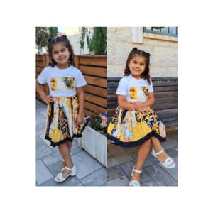 ชุดเด็กผู้หญิง 2 ชิ้น ฤดูร้อนปี 2021 เสื้อผ้าเดนิม กระโปรงเดนิม ชุดเด็ก เสื้อผ้าเด็กทันสมัย ผ้าฝ้าย คุณภาพดี หลายขนาด - Product Image 2