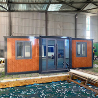 Conteneur préfabriqué pliable de 20 pieds en panneaux sandwich respirants, modulaire et extensible, utilisable comme cabine, maison mobile, chambre moderne, entrée, atelier ou hall