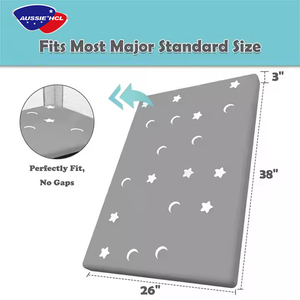 Nhà Sản Xuất Bán Buôn Giá Tốt Nhất Nén Giường Cũi Nệm Khỏe Mạnh Và Thoải Mái Vải Không Thấm Nước Bé Nệm - Product Image 3