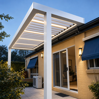 Pergola à toit à lames orientables RGB en aluminium moderne pour maison de plage, kits de pergola d'ombrage et auvent, Good Ideas