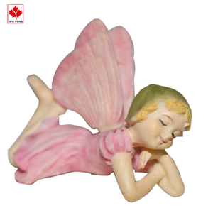 Statuette di <span class=keywords><strong>Fate</strong></span> in Miniatura <span class=keywords><strong>con</strong></span> <span class=keywords><strong>Ali</strong></span> in Resina Dipinte a Mano su Misura Accessori per Vasi da Giardino Collezione Marca Wutong - Product Image 2