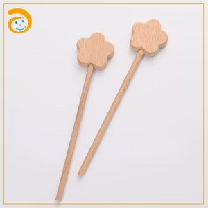 Baguette magique de princesse en bois, lune, étoile, cœur, bois de hêtre, <span class=keywords><strong>cadeau</strong></span> d'anniversaire unisexe pour 0-24 mois - Product Image 5