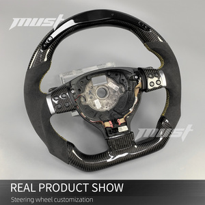 <span class=keywords><strong>Volante</strong></span> Deportivo Personalizado de Fibra de Carbono con Luces LED y Levas de Cambio para VW Volkswagen Serie MK5 <span class=keywords><strong>Golf</strong></span> GTI <span class=keywords><strong>R32</strong></span> Passat R36 Polo - Product Image 3
