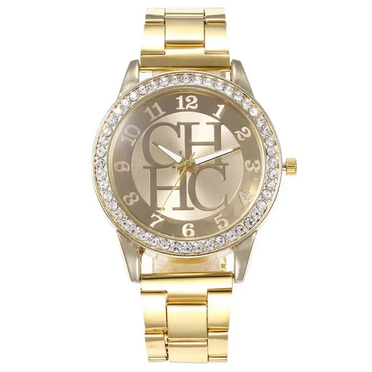 Новый Топ Марка CH женские часы роскошные золотые часы для занятий спортом унисекс кварцевые женские часы