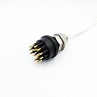 HYSF BH16M Connecteur Sous-Marin Mâle/Femelle 16 Broches DC pour Environnements Marins Profonds IP69 en Acier Inoxydable Plaqué Or Cuivre 550V 10A