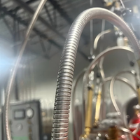 Tuyau de gaz liquide isolé sous vide à conception modulaire, tuyau à double enveloppe sous vide à bride en acier inoxydable 304, station de remplissage de cylindres, produits chimiques