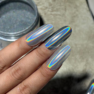 SH gran oferta plata moda tendencia Navidad acrílico cromo brillante espejo efecto <span class=keywords><strong>uñas</strong></span> en polvo Gel para salón de <span class=keywords><strong>uñas</strong></span> <span class=keywords><strong>UÑAS</strong></span> DE Navidad - Product Image 1