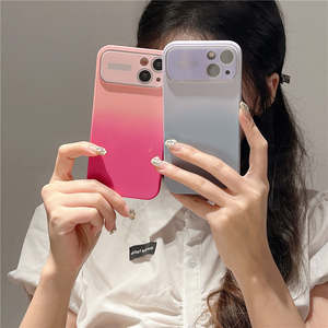 Colore contrasto grande finestra custodia per <span class=keywords><strong>iPhone</strong></span> 15 14 Plus <span class=keywords><strong>13</strong></span> 12 11 <span class=keywords><strong>Pro</strong></span> <span class=keywords><strong>Camera</strong></span> protezione pelle sentire in Silicone <span class=keywords><strong>Cover</strong></span> antiurto - Product Image 6