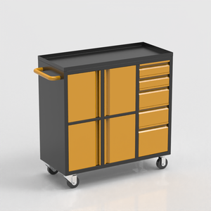 Heavy Duty <b>Rolling</b> Metal <b>Tool</b> Cabinet 5 Drawers OEM Customizable Modern Design Keyed Locking System for Garage Workshop Storage - Product Image 5