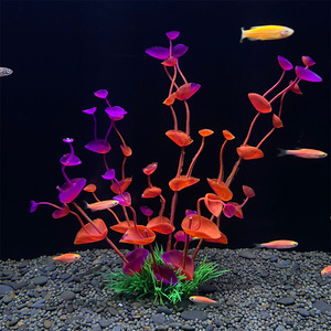 Accesorios para Acuarios, Decoración Rectangular de Plástico Ecológico para Peceras, 1L, Plantas Acuáticas Ornamentales Ecológicas - Product Image 4