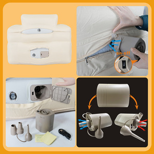 Canapé pliable automatique à gonflage rapide pour salon, <span class=keywords><strong>chaise</strong></span> pliante gonflable portable avec <span class=keywords><strong>housse</strong></span> en tissu pour camping extérieur - Product Image 4