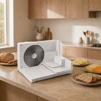 Trancheuse alimentaire pliable 100W, lame électrique en acier inoxydable pour viande, fromage, pain, cuisine domestique, usine OEM ODM
