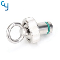 Tapón Sanitario de Acero Inoxidable con Anillo de Suspensión para Sonda de Electrodo de PH, DO