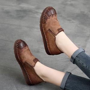 Nouvelles Chaussures Décontractées Femme Printemps-Été à Lacets, Tendance Mode Ethnique Rétro, Tige en PU, Semelle Souple, Couvrant les Pieds - Product Image 3