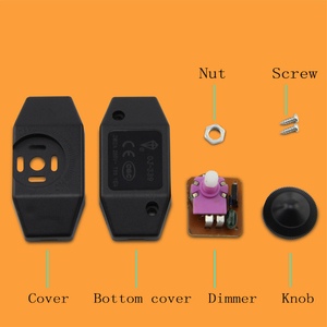 Cổ Điển 220V <span class=keywords><strong>Dimmer</strong></span> Chuyển Đổi 60W/300W Nhựa Chất Lượng Cao Mờ Chuyển Đổi Có Thể Điều Chỉnh Điều Khiển Cho Sàn Đèn Bàn Đèn - Product Image 6