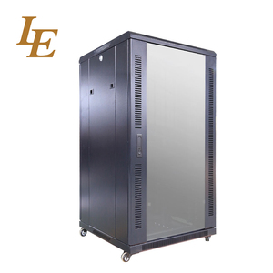 Gabinete Rack de 19 Pulgadas 18U 22U, 600mm 800mm, Puerta de Vidrio Templado con Ventiladores de Refrigeración, Gabinete de Telecomunicaciones IT - Product Image 1