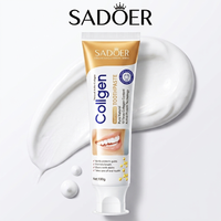 Dentifrice blanchissant au collagène biologique SADOER, soin des gencives et de l'émail, renforce l'émail des dents, vente chaude, directement du fabricant