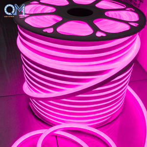 ไฟนีออน QM 220V 8*16มม. 100ม. ไฟ LED แบบยืดหยุ่นกันน้ำสำหรับภายนอกอาคาร Smd2835 120leds ไฟนีออนหลากสี - Product Image 1