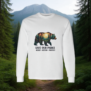 T-shirt à manches longues Save Our Parks, thème Parcs nationaux : Résister, Défendre, Protéger - Product Image 3