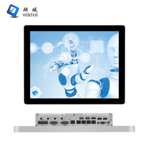 15 inch sản xuất Wall Mount Panel công nghiệp PC 5 LAN POE 4 <span class=keywords><strong>Com</strong></span> HMI Rugged -20 ℃ ~ 60 ℃ Nhiệt độ hoạt động Panel công nghiệp PC - Product Image 1