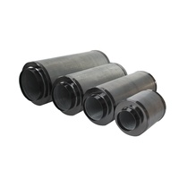 Hidroponik 38Mm 4 Inci * 150Mm Tumbuhkan Filter Udara Karbon Aktif untuk Ventilasi
