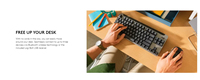 Teclado Mecánico Inalámbrico Logitech Signature K855 Sin Teclado Numérico, Interruptor Lineal Rojo TTC, Conexión Fácil a 3 Dispositivos para Oficina