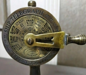 Latón antiguo 6 pulgadas Marine Metal Craft Ship Engine Room Telegraph Working Diseño náutico - Product Image 5