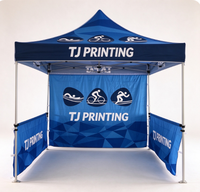 Tente pliante en aluminium de haute qualité, résistante aux UV, imperméable et portable, idéale pour les salons professionnels, prix d'usine.
