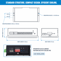 Contrôleur de moteur BLDC haute tension Palo 20B--400W--CA Protection IP54 AC110V-220V/DC160V-310V