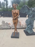 Statue de fille nue en bronze grandeur nature Statue de femme nue en bronze à vendre