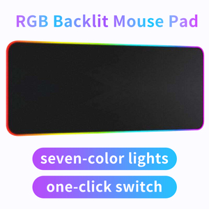 Lớn RGB chuột Pad với mô hình tùy chỉnh và kích cỡ khác nhau, có sẵn trong kho với siêu mềm cao su chống trượt duy nhất - Product Image 2