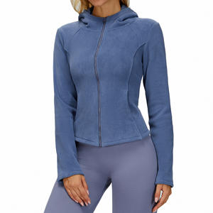 Veste polaire à capuche pour femme Zechuang, manches longues, fermeture éclair, coupe ajustée, respirante, pour sports de plein air, randonnée, course à pied, cyclisme - Product Image 2
